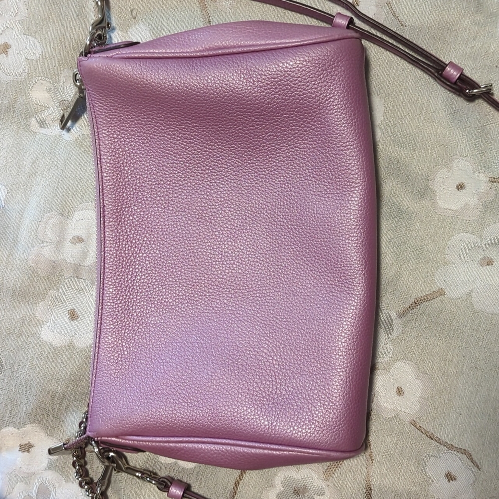 Coach Pink/Purple Leather Crossbody Bag - Picture 3 of 6